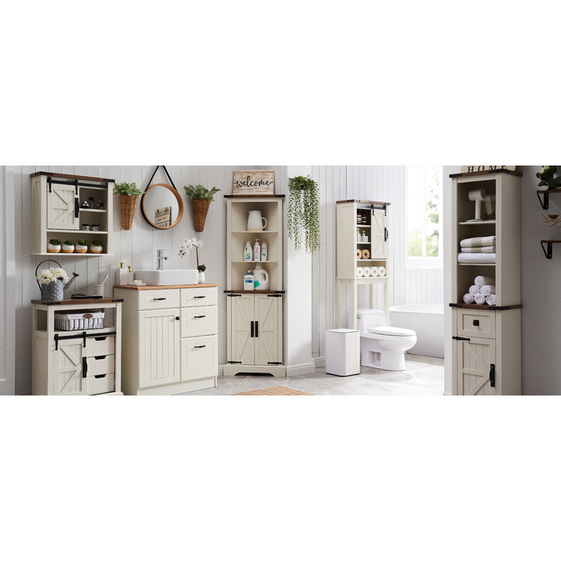 Sturmius Oak Bathroom Cabinet, Brown