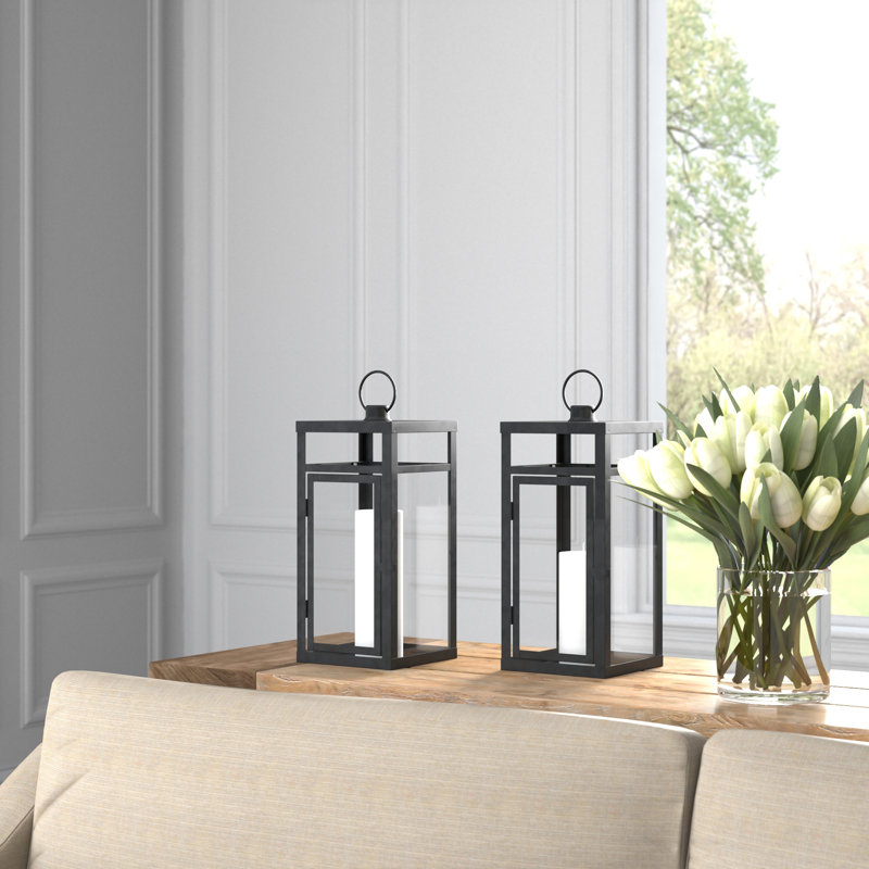 16'' H Metal Tabletop Lantern