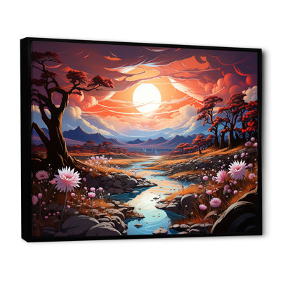 Kawaii Paries Landscape at Sunset I