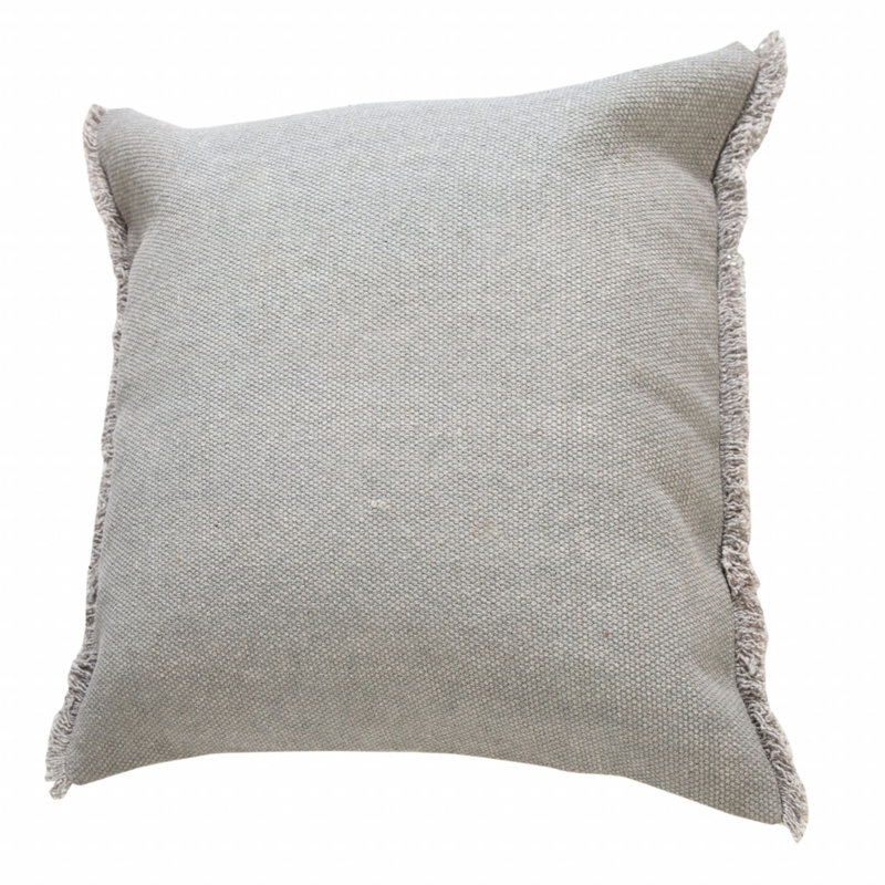 Housse et insert de coussin carré 100% coton , Microchip gris / gris clair