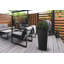 Tall 28" Square Planter Box with Plant Shelf Insert-108974000