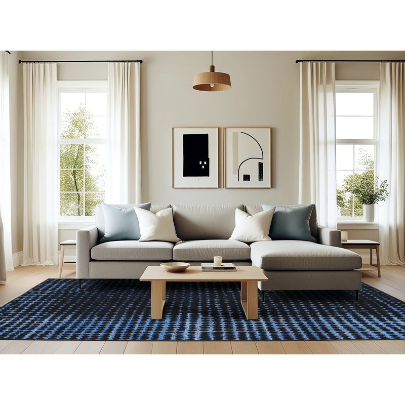 Tapis abstrait moderne 5095, Rectangle 6 pi x 9 pi