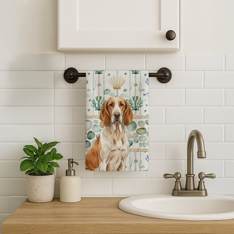 Bracco Italiano Coastal Sea Glass Kitchen Towel, Bracco Italiano