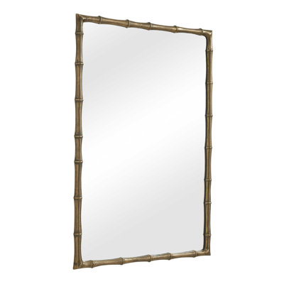  Brass Bamboo Rectangle Mirror
