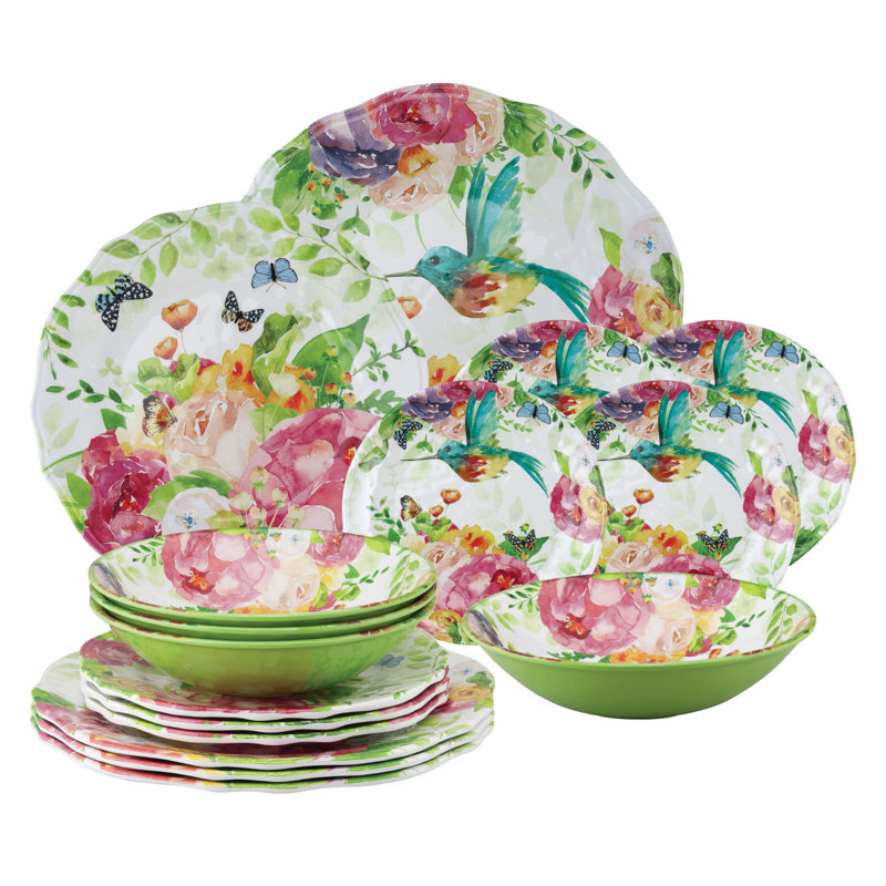 Achiuta Piece Melamine Dinnerware Set - Service for 4