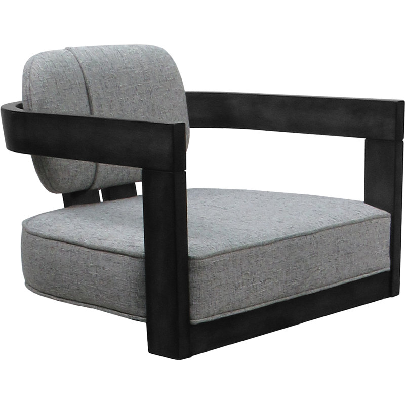 Ardoise Hemsath - gris - assise de 34 po, Cream Seat/Grey Frame