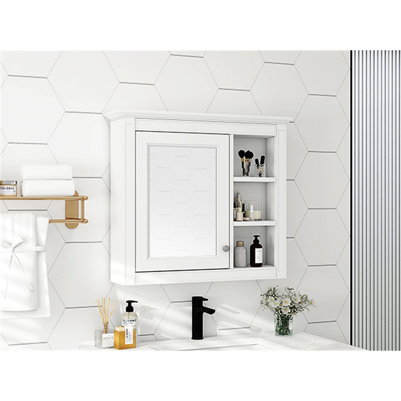 Armoire de rangement murale de salle de bain 30 po x 28 po, Blanc