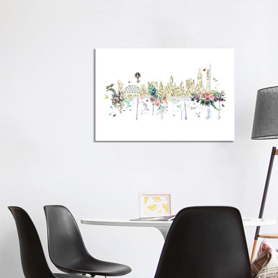 Glasgow Collage Skyline by Natalie Ryan - Gallery-Wrapped Canvas Giclée on Canvas