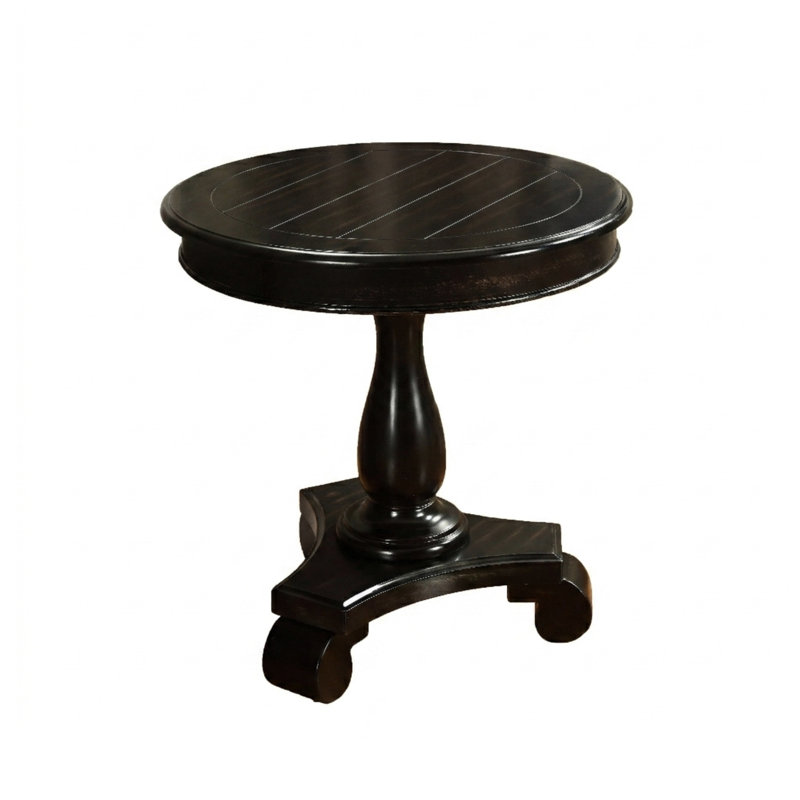 Table de bout à piédestal Annable, Noir