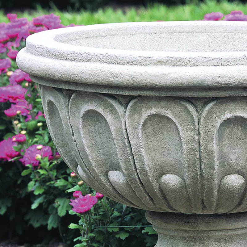 Longwood Handmade Urn Planter, Alpine Stone