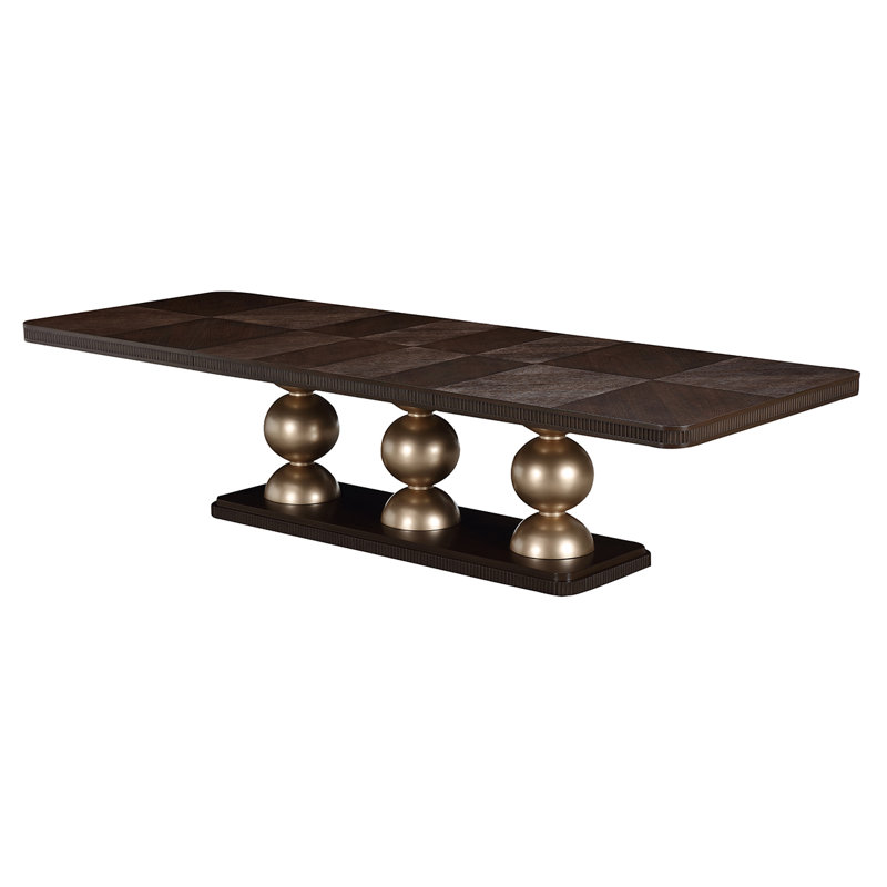 West Kensington Rectangular Dining Table, Espresso Wood