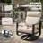 4-Piece Sofa Set with Thick Padded Zippered Cushions, Beige-960246309