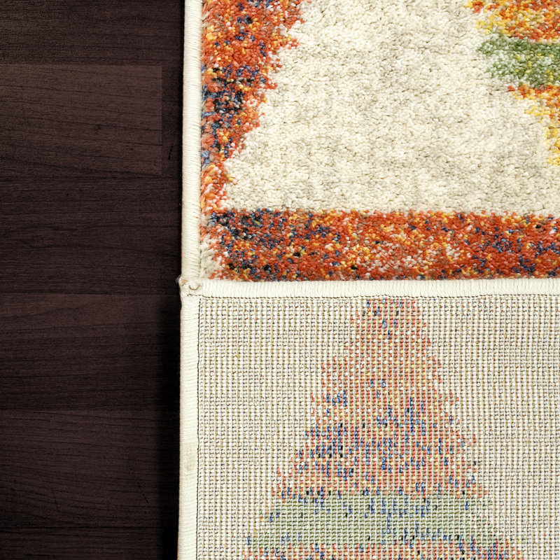 Tapis orange Garver, Rectangle 7 pi 10 po x 11 pi 2 po