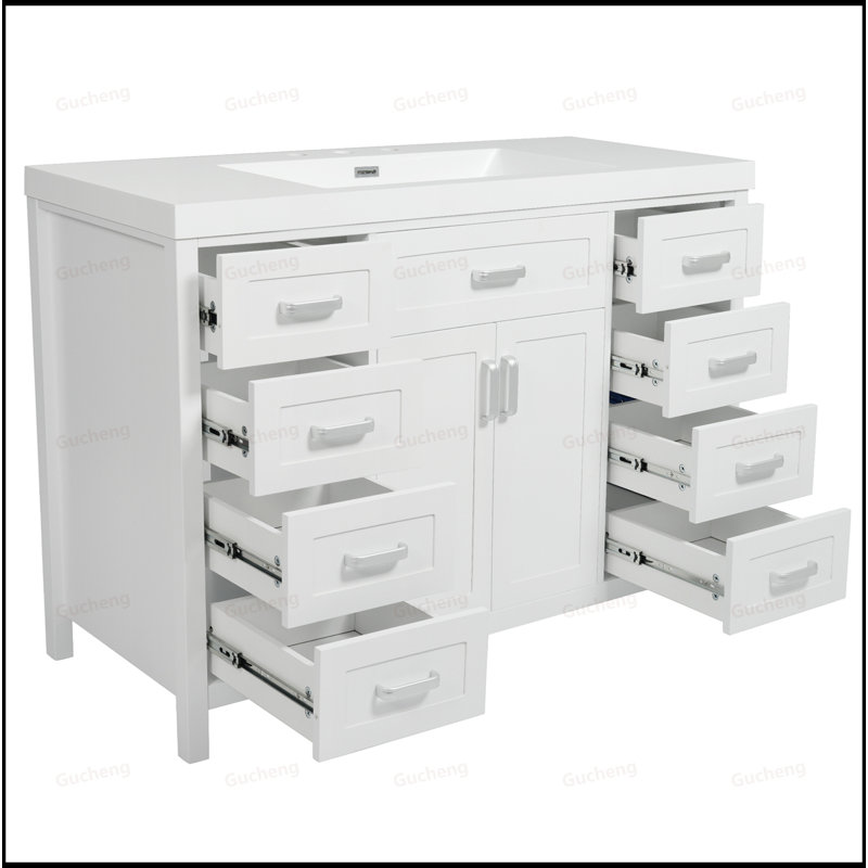 Meuble-lavabo 48 po avec lavabo, Blanc