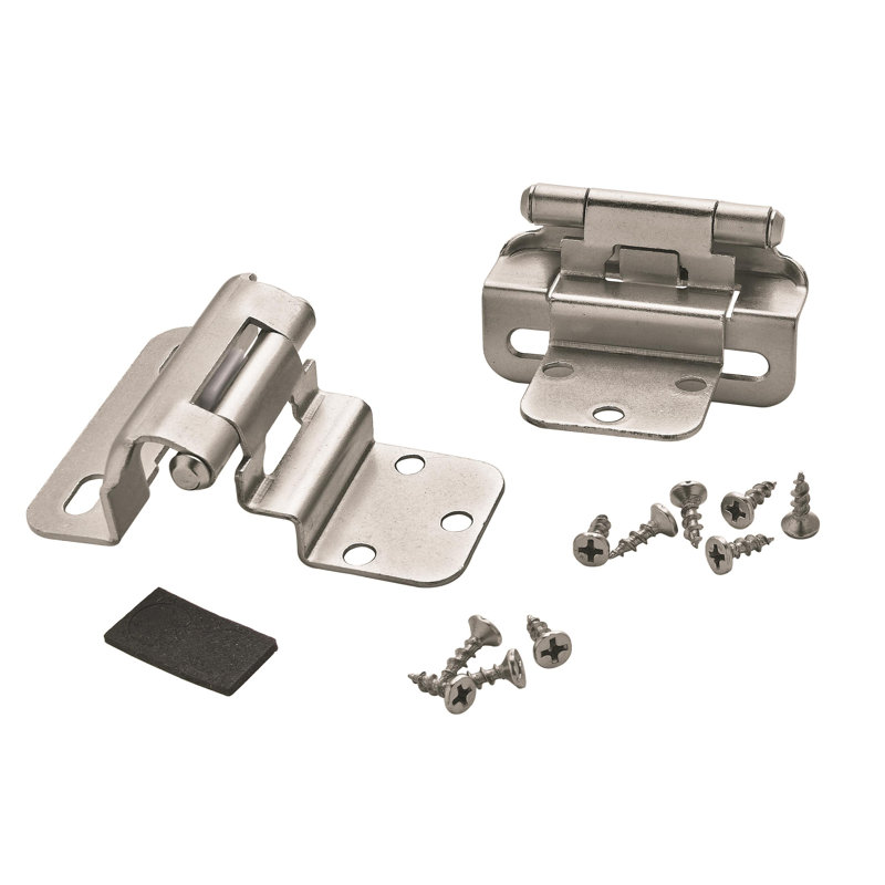 Charnière de 3/8 po, Nickel satiné