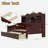 Wooden Daybed With 2 Storage Drawers And Storage Headboard Shelving-22772391
