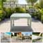 Table de patio carrée 40po Patioflare, vert-894809049