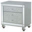 Table de chevet 2 tiroirs Menlo Metallic