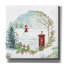  'Snowy Postal Scene' by Elle Media Group Ltd Canvas Wall Art, 26" x 26"