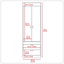Armoire Alabama, une grande armoire, deux tiroirs-55088049