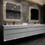 Meuble-lavabo mural double 114 po Albizu-69316068
