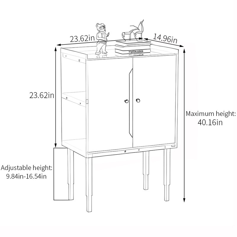 Armoire décorative moderne en acrylique