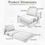 Canapé-lit pliant confortable, fauteuil convertible pour salon et chambre, design multifonctionnel et peu encombrant