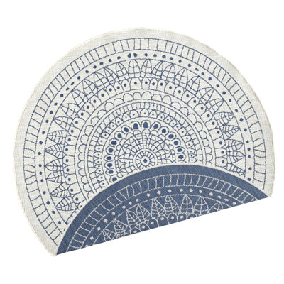 Porto Reversible Blue/Cream Rug