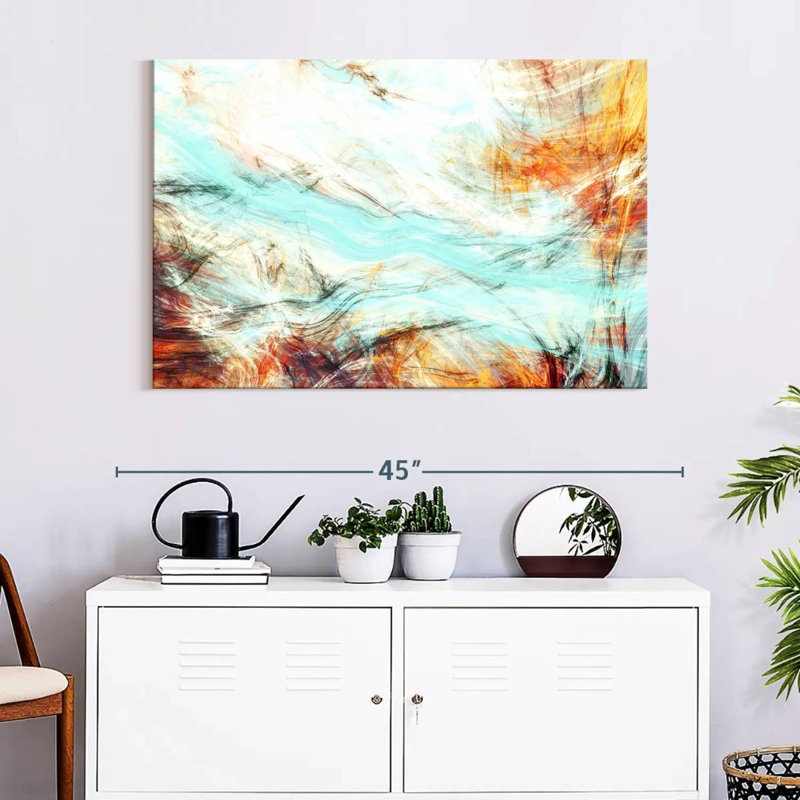 Avery Abstract Wisps, 26" H x 39" W