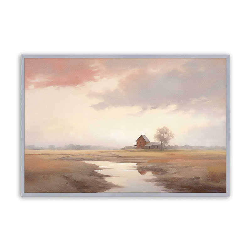 «Peaceful Countryside Reflections», Chrome poli, H 9,25 po x l 11,25 po