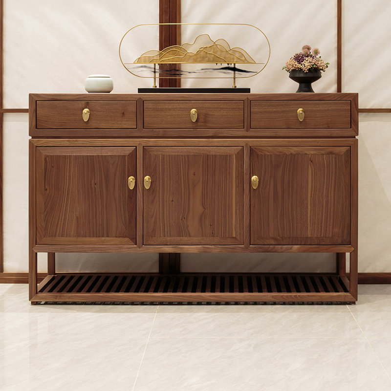 Buffet rétro de style chinois minimaliste