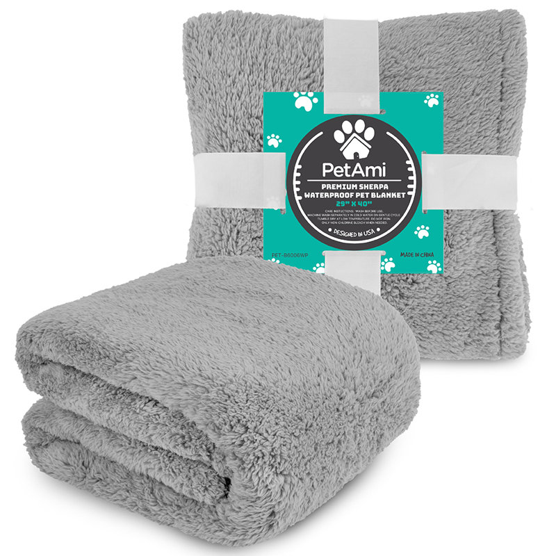 Molleton Sherpa, 29 po x 40 po, Gris clair