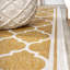 Tapis d'intérieur / extérieur jaune / crème Trebol-77342780