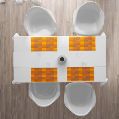 Polyester Geometric Rectangle Placemat