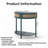 Wave-Pattern Console Table with 2 Storage Drawers and Bottom Shelf-465085872