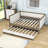 Wood Full Upholstered Daybed with Twin Trundle