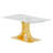 Dining Table with Double shaped metal legs