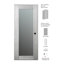 Porte standard en bois manufacturé lambrissé et verre préfini-70041232-70041233-70041237