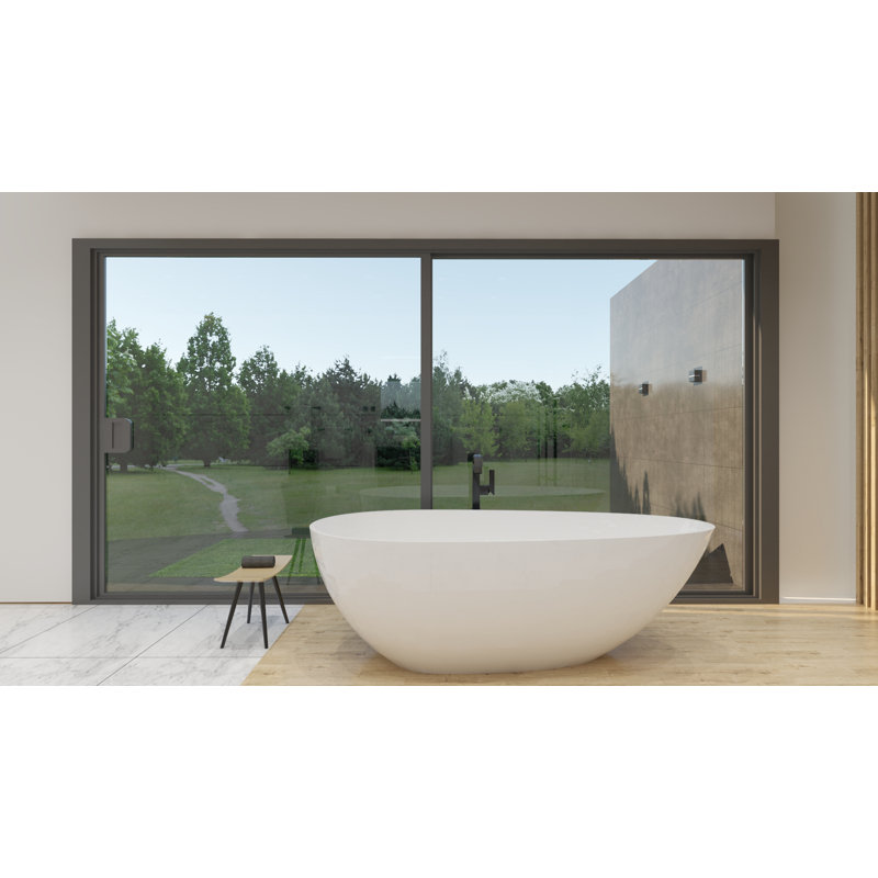 67'' x 33.5'' Soaking Solid Surface Bathtub