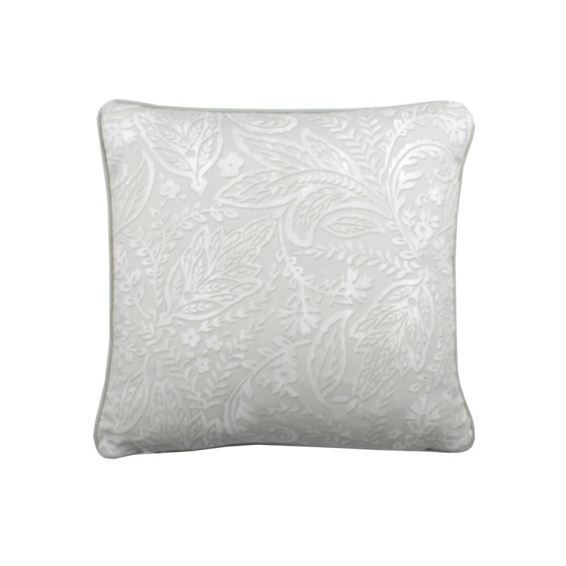 Aveline Floral Square Cushion, Green