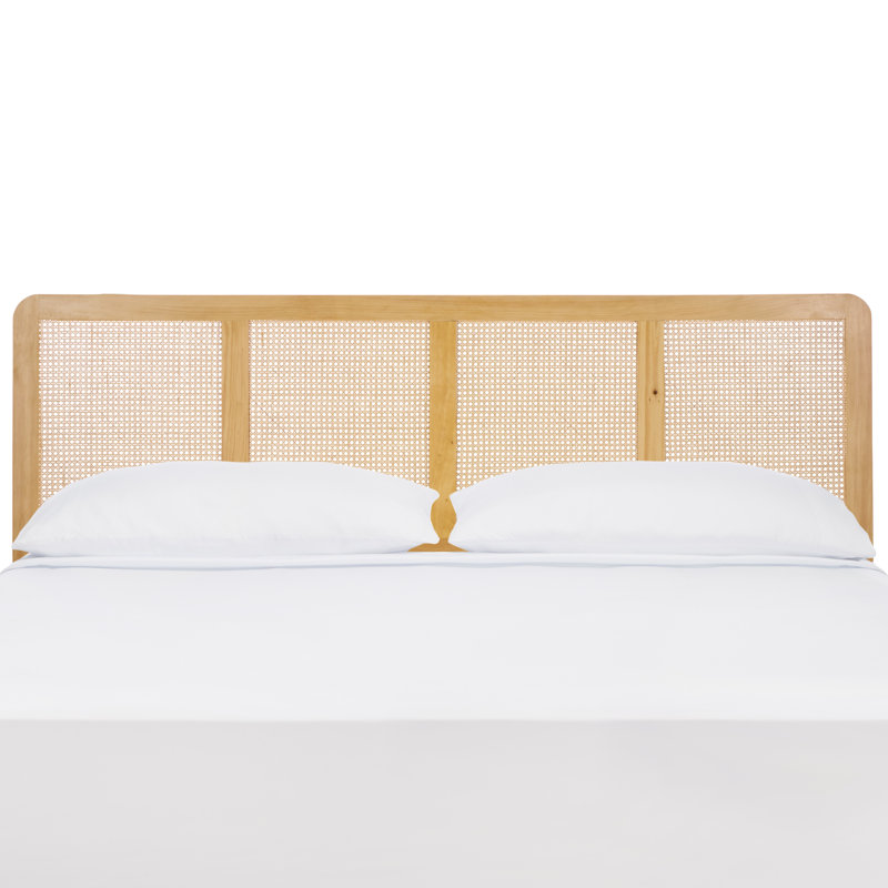 Daishi Panel Rattan Headbord, Natural, King