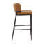 Metal And Leathaire Barstool (Set Of 2)