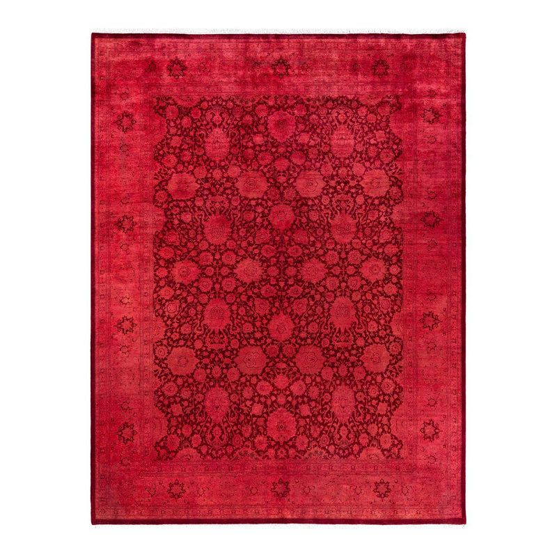 Tapis rouge surdimensionné de conception unique 8 pi 1 po x 10 pi 5 po