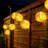 Outdoor 40 - Bulb 393.7'' Solar Powered LED Shaded String Light-1212053647