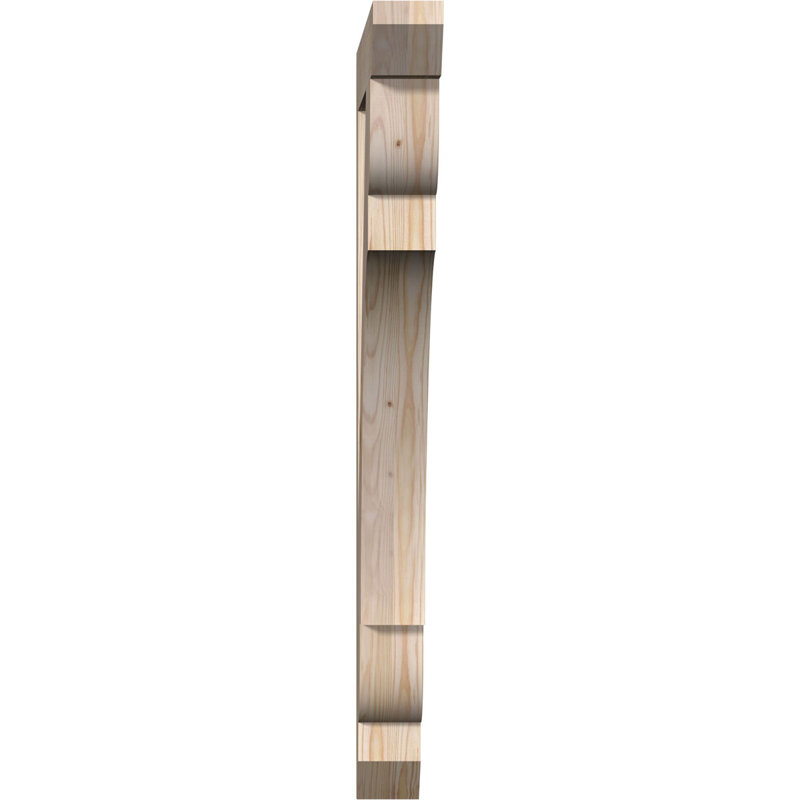 Support en bois / corbeau, Douglas (lisse), H 42 po x l 3,5 po x P 30 po