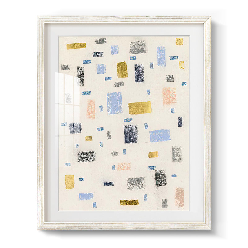 Free Blocks I - Impression encadrée, H 28,5 po x l 20,5 po, Blanc