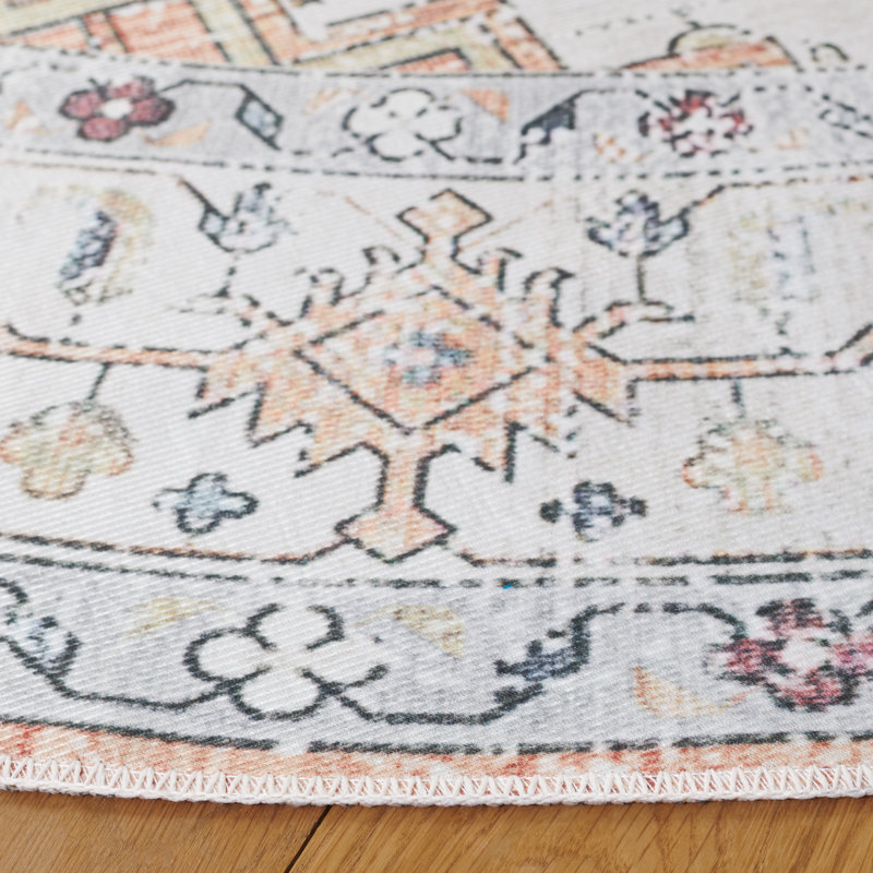 Tapis Alisha avec envers antidérapant, Rond 6 pi