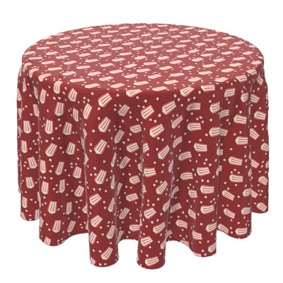 Round Cotton Twill Tablecloth