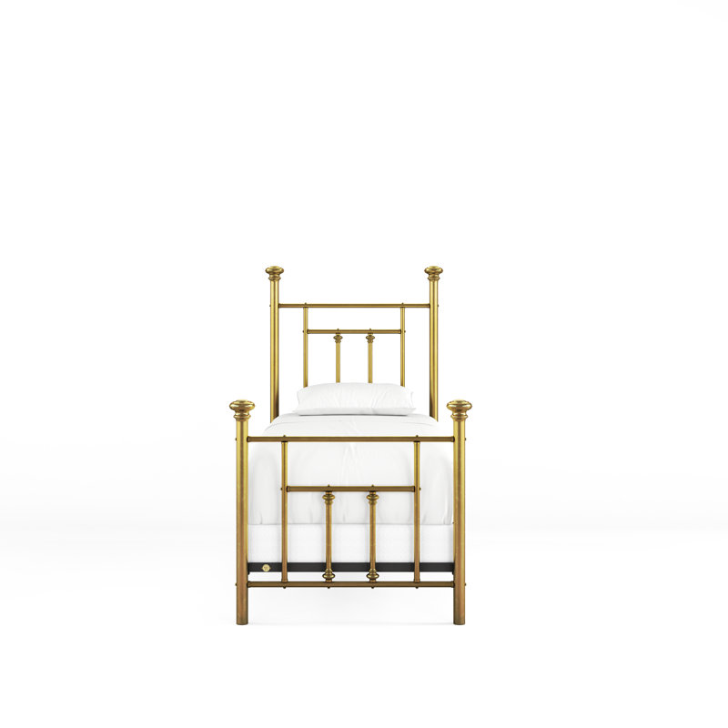 101 Generations Bed | Complete Standard, Natural Brass, Twin