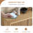 Fluted Door Shoe Cabinet, Wooden Storage Organizer with Adjustable Shelves-1835743463